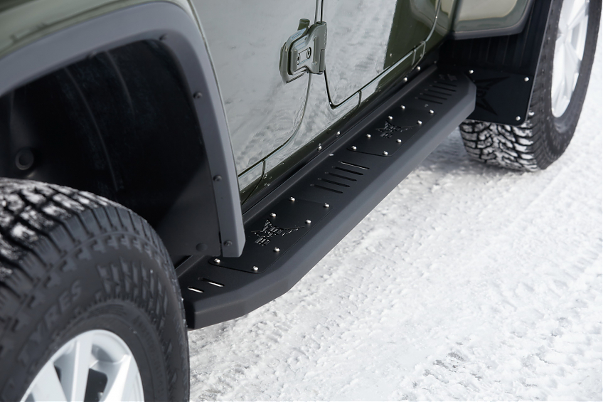 Пороги силовые BMS PRO-Line для Jeep Wrangler JL 2018-2024 (комплект)