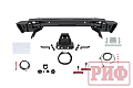 Бампер РИФ силовой задний Toyota Land Cruiser 200 2012-2015 с квадратом под фаркоп и фонарями, стандарт