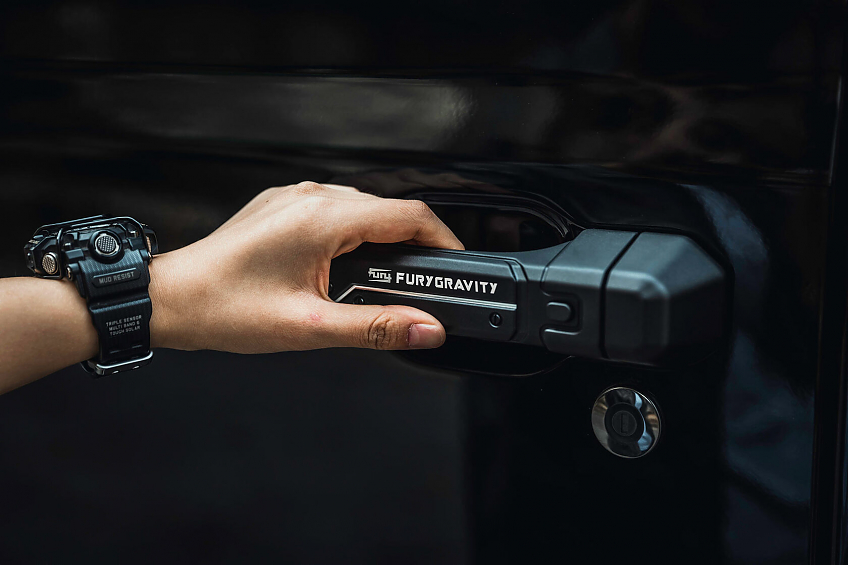 Накладки на дверные ручки FURY серии Awaken для Jeep Wrangler JL (5 штук) (Чёрные)