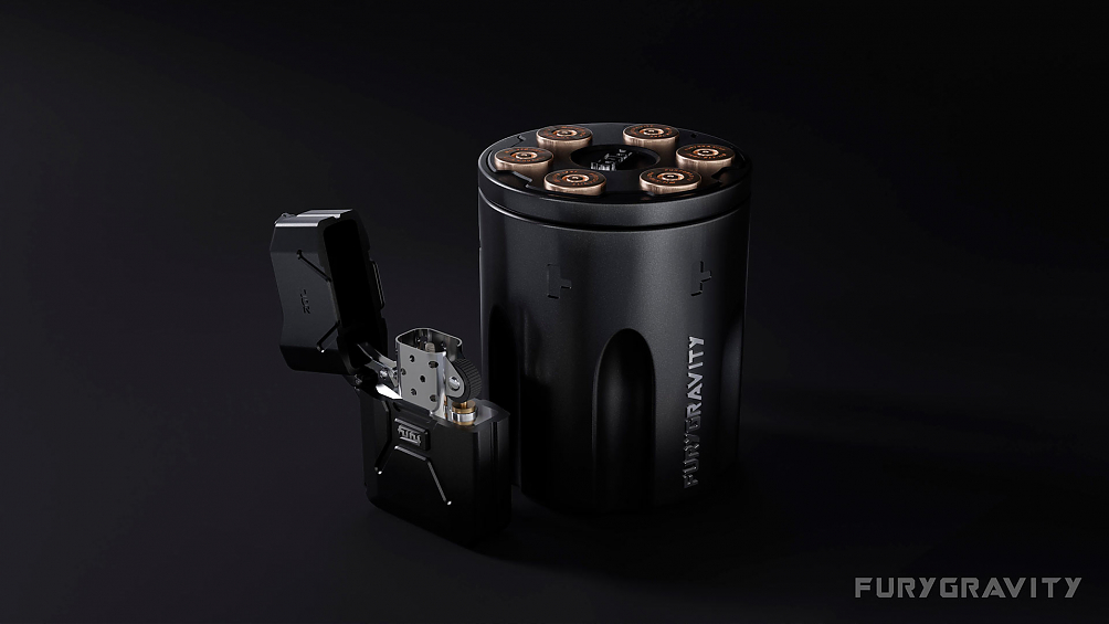 Пепельница алюминиевая FURY