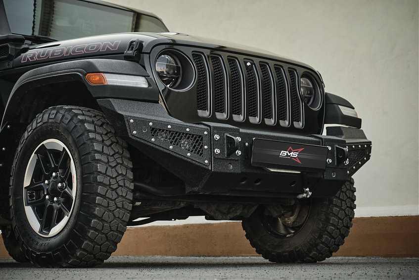 Бампер силовой передний BMS PRO-Line для Jeep Wrangler JL \ Gladiator JT 2018-2024