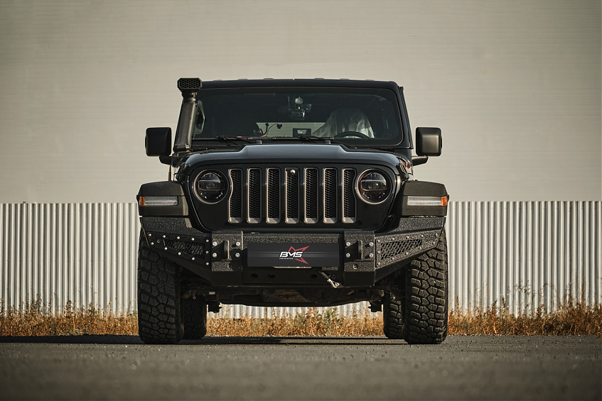Бампер силовой передний BMS PRO-Line для Jeep Wrangler JL \ Gladiator JT 2018-2024