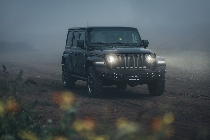 Бампер силовой передний BMS PRO-Line для Jeep Wrangler JL \ Gladiator JT 2018-2024