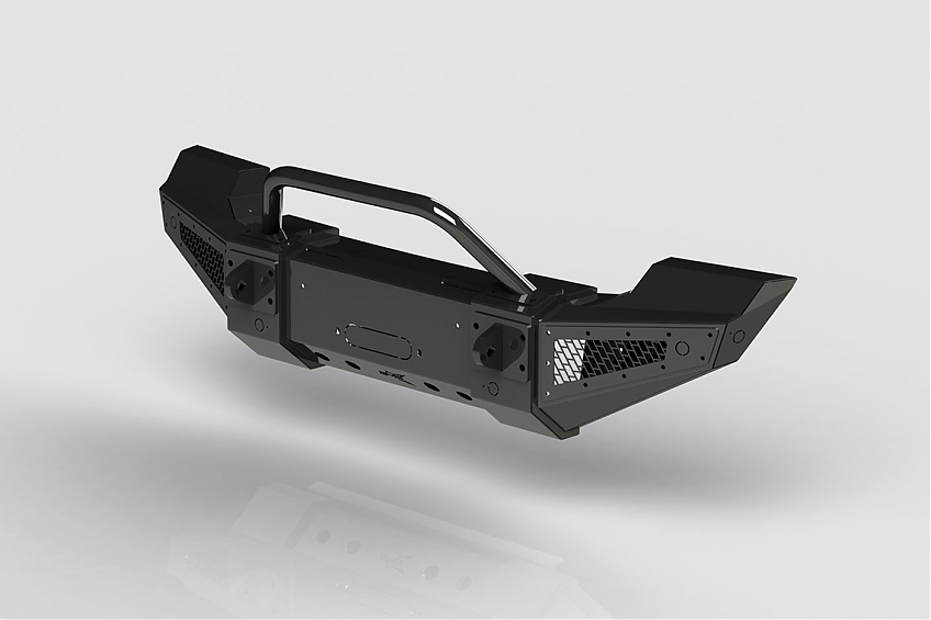 Бампер силовой передний BMS PRO-Line для Jeep Wrangler JL \ Gladiator JT 2018-2024