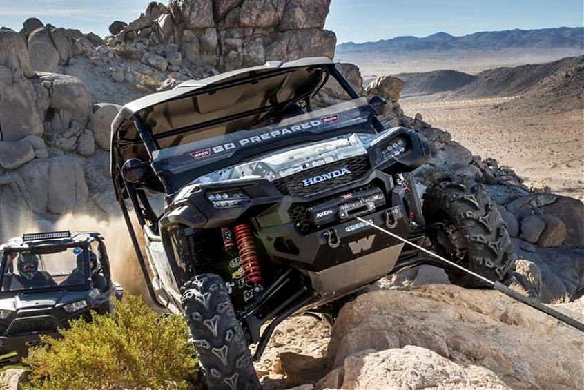 Лебедка электрическая WARN AXON 55-S синтетический трос для UTV