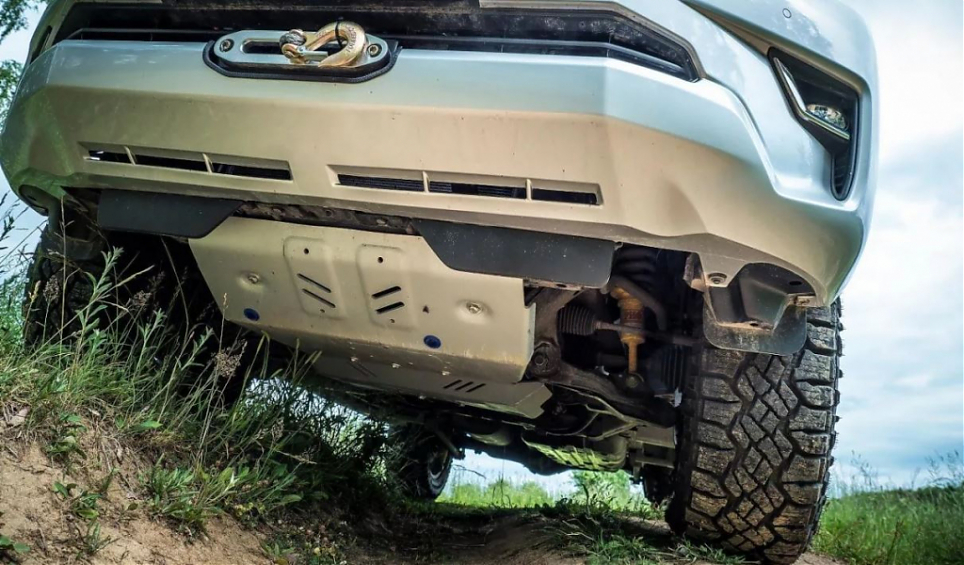 Защита алюминиевая Rival для КПП и РК Toyota FJ Cruiser 2006+ , Prado 150 2009+