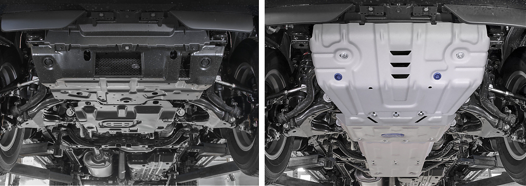 Защита алюминиевая Rival для картера Toyota FJ Cruiser 2006+ , Prado 150 2009+  часть 2