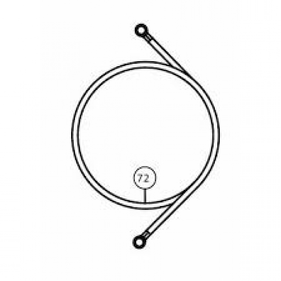 Провод минусовой черный для лебедки Ramsey