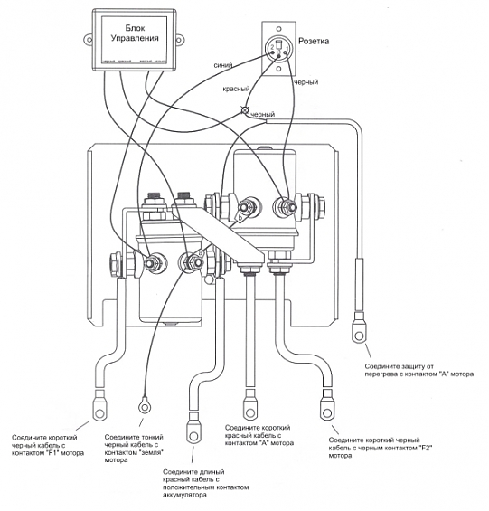 Соленоид / боченок для лебедки T-Max 24 Вольта