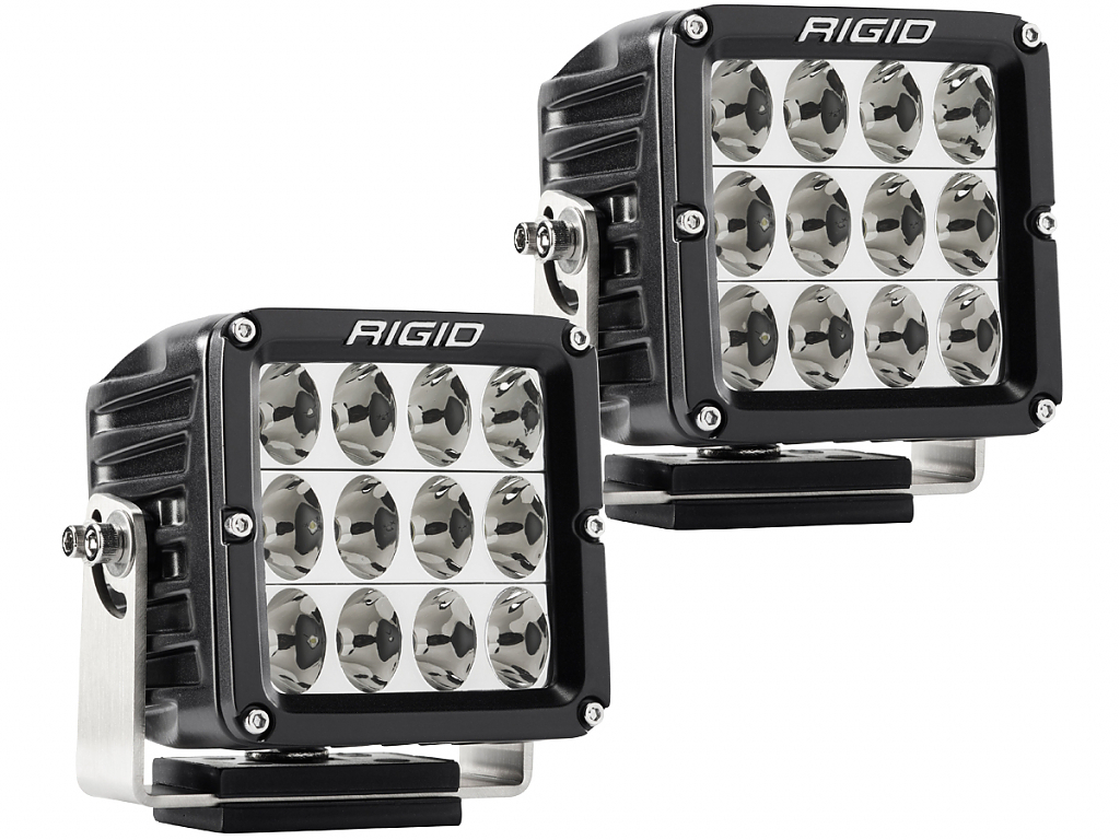 Светодиодные фары Rigid D-XL Серия PRO (12 светодиодов) - Водительский свет (пара) Светодиодные фары Rigid D-XL Серия PRO (12 светодиодов) - Водительский свет (пара)