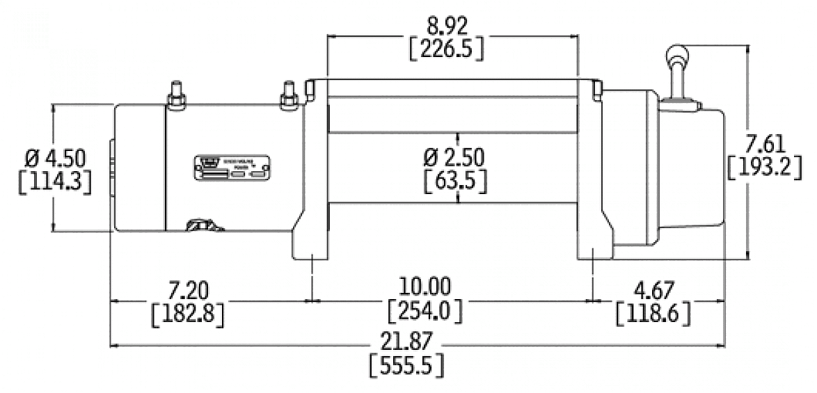 Лебедка автомобильная электрическая Warn XD9000  CE