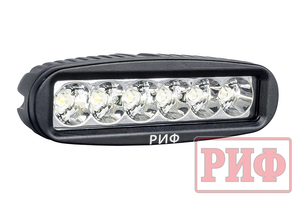Светодиодная фара дальнего света РИФ 160 мм 18W LED Светодиодная фара дальнего света РИФ 160 мм 18W LED