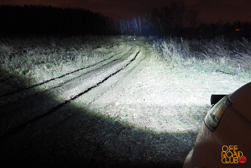 Светодиодная фара дальнего света РИФ 438 мм 108W LED