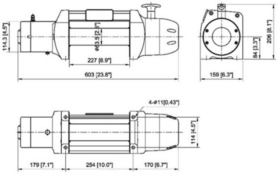 Лебедка автомобильная электрическая COMEUP Seal Gen2 9.5 12V (EAC)