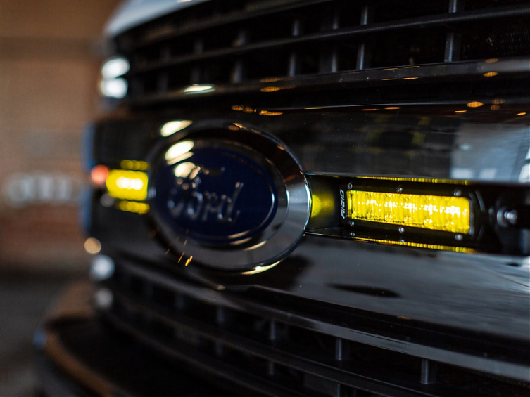 Светодиодная балка Rigid SAE-Серия SR6″ (6 светодиодов) Отборный жёлтый противотуманный свет (пара)