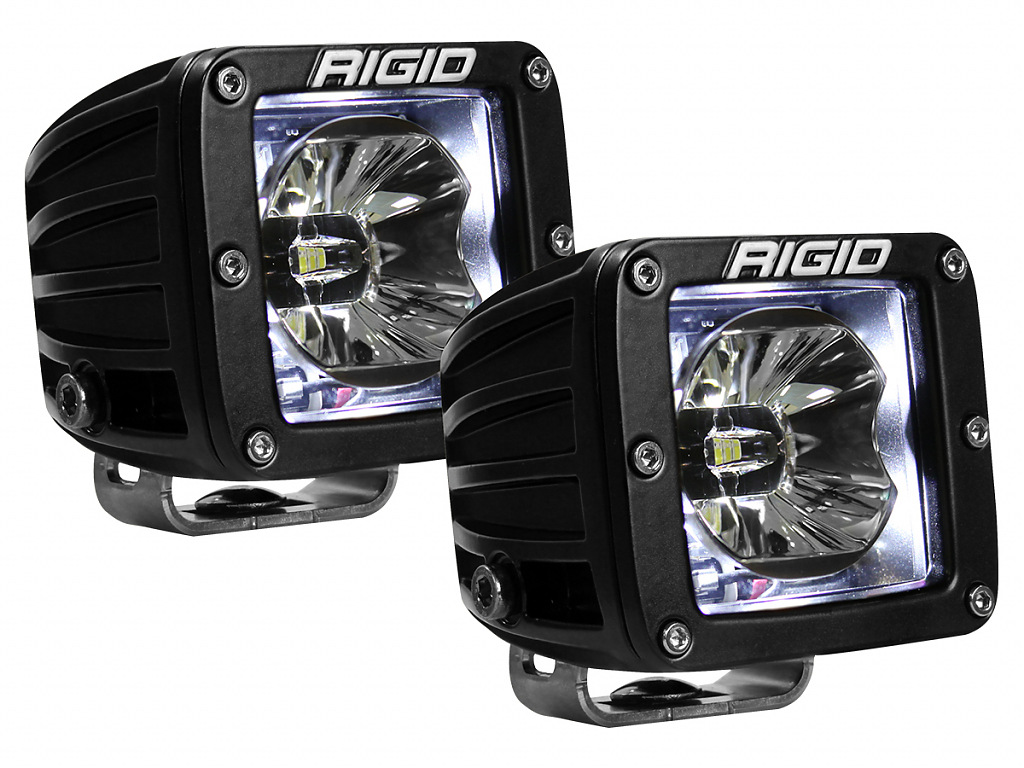 Светодиодные фары Rigid Radiance Pod (3 светодиода) - Белая подсветка (пара)