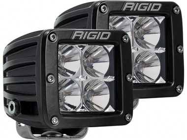 Светодиодные фары Rigid D-серия PRO (4 светодиода) - Дальний свет (пара)