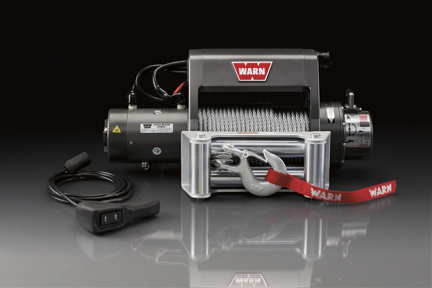 Лебедка автомобильная электрическая для внедорожника Warn XD9000i  стальной трос