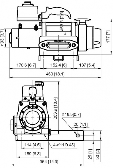 Лебедка автомобильная переносная COMEUP DV-6s Carry On Синтетический трос