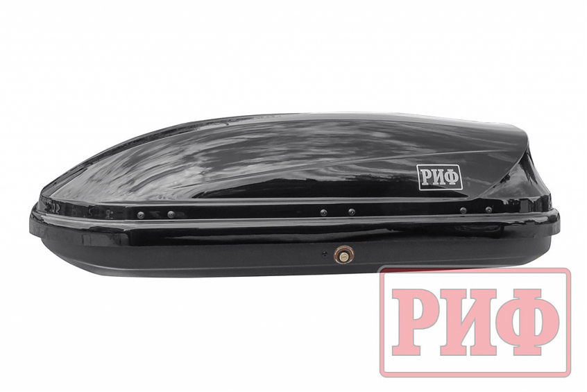 Автобокс на крышу РИФ Туризм-М 360 л черный глянец, двусторонний