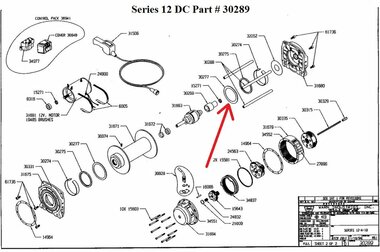 прокладка для лебедки Warn Industrial Winches