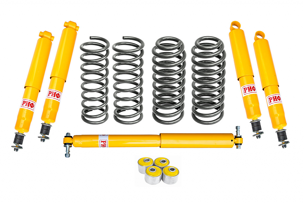 Лифт-комплект РИФ Toyota Land Cruiser 70 (кор. база) (1990-1996) средний, 73/78 (длин. база) мягкий Лифт-комплект РИФ Toyota Land Cruiser 70 (кор. база) (1990-1996) средний, 73/78 (длин. база) мягкий