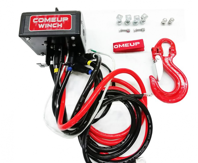 Лебедка автомобильная электрическая COMEUP Seal Slim 9.5rs (12В) синтетический трос
