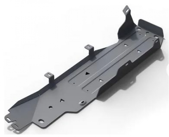 Защита алюминиевая Rival для топливного бака Jeep Wrangler III JK 4-дв. 2007-2018. 2.8 Дизель