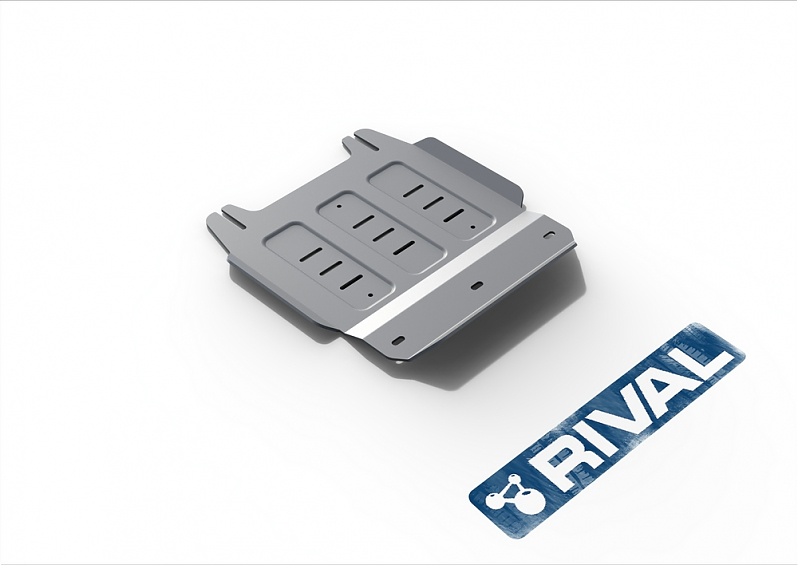 Защита алюминиевая Rival для РК Toyota Hilux VII 2005-2015.