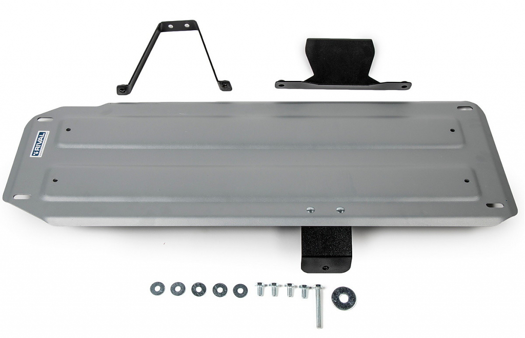 Защита алюминиевая Rival для топливного бака Mitsubishi L200 IV 2006-2015 , 2015+ Защита алюминиевая Rival для топливного бака Mitsubishi L200 IV 2006-2015 , 2015+