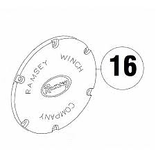 Крышка редуктора лебедки Ramsey REP 8,5e