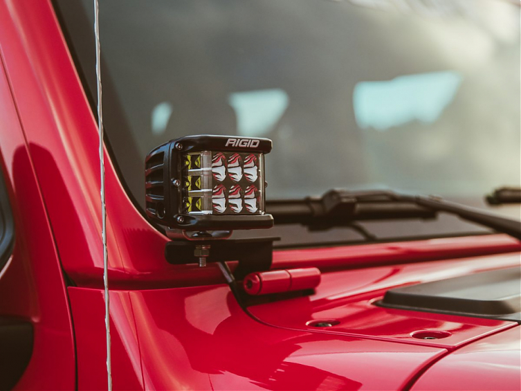 JEEP Wrangler JL Крепление для 2х фар D серии на петли лобового стекла