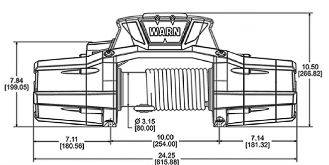 Лебедка автомобильная электрическая Warn ZEON 12-S Platinum синтетический трос