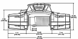 Лебедка автомобильная электрическая Warn ZEON 12-S Platinum синтетический трос