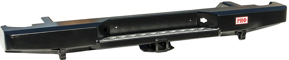 Бампер задний силовой Nissan Navara D40 (2005-2014) с квадратом под фаркоп