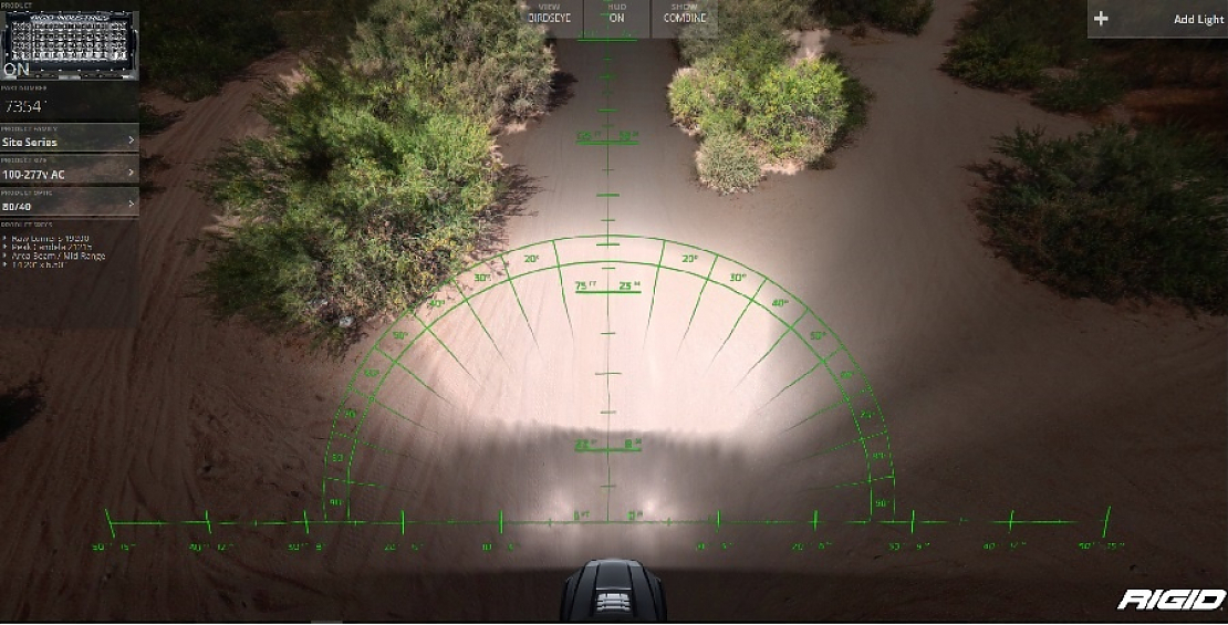 Светодиодный прожектор Rigid Site-Серия – Рабочий свет 80/40 (100-220В)