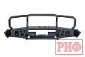 Бампер РИФ передний Toyota Land Cruiser 76/78 2007+ c доп. фарами и защитной дугой, под штатную лебедку