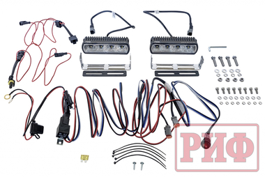Фары светодиодные водительского света РИФ 161 мм 20W (2 шт. с проводкой)