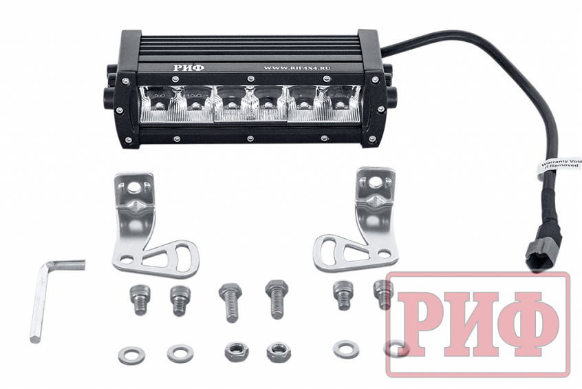 Светодиодная фара водительского света РИФ 206 мм 60W