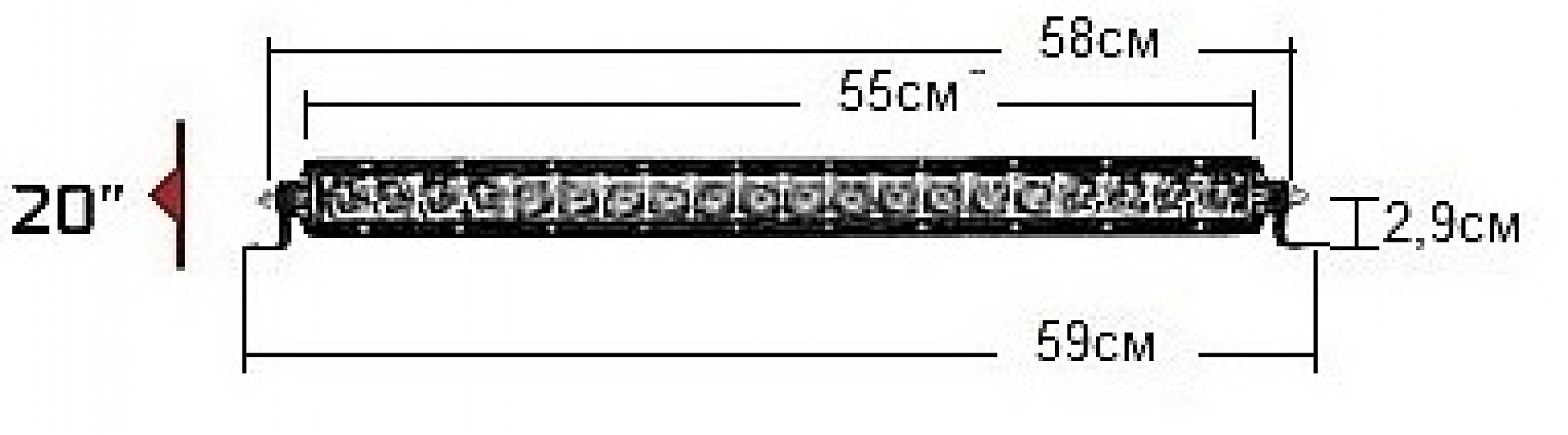 Светодиодная балка Rigid 20