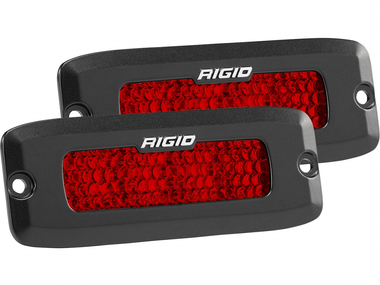 Задние фонари Rigid SR-Q Серия - Красный цвет (пара) - Врезная установка