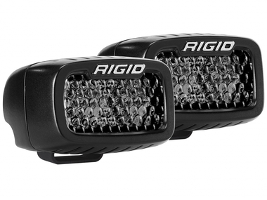 Миниатюрная светодиодная фара Rigid SR-M Серия PRO (2 светодиода) - Рабочий свет (пара) Midnight Edition