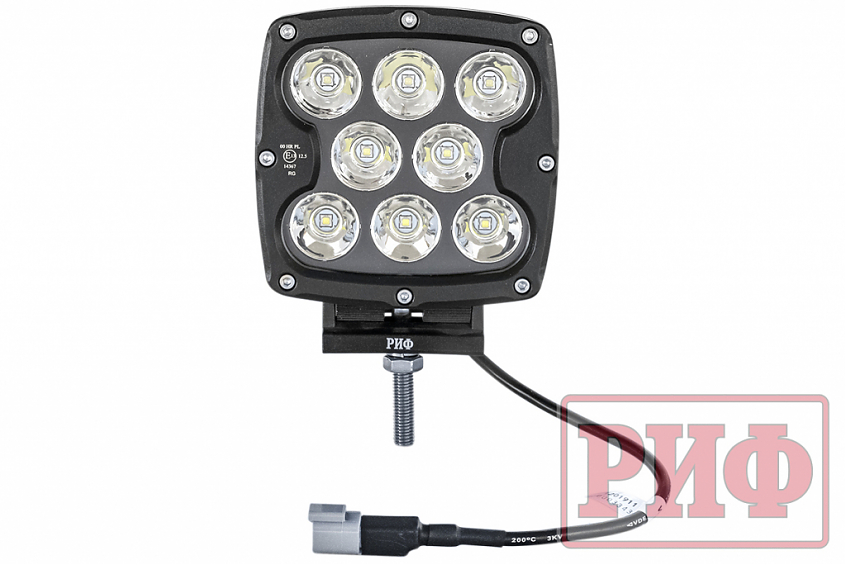 Светодиодная фара дальнего света РИФ 130 мм 80W