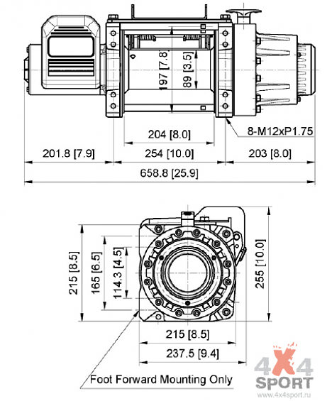 Лебедка индустриальная электрическая ComeUP Walrus 18,0 24v