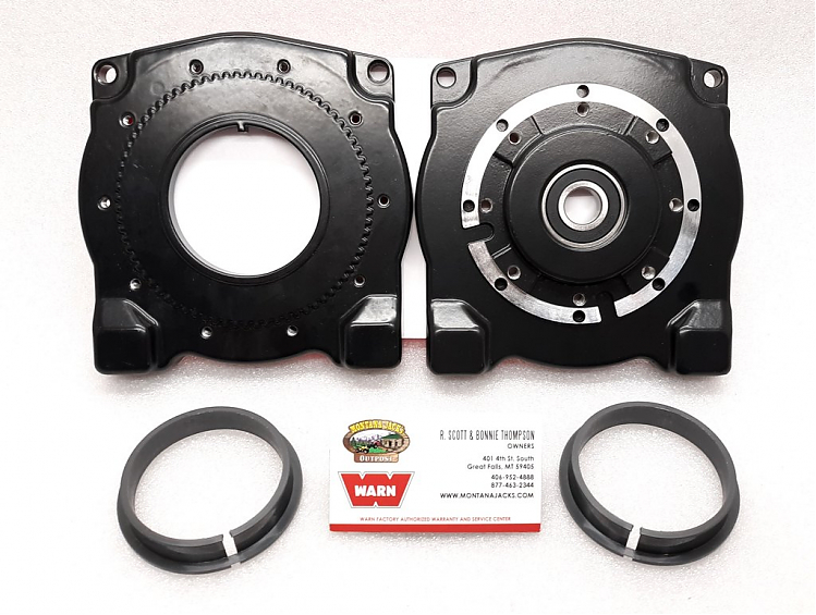 Комплект боковин лебедки Warn TABOR со стороны моторы и редуктора