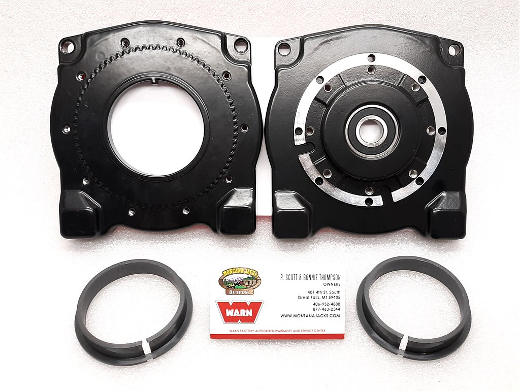 Комплект боковин лебедки Warn TABOR со стороны моторы и редуктора