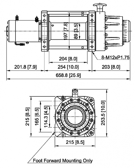 Лебедка автомобильная электрическая COMEUP Seal Gen2 16.5 (24В)