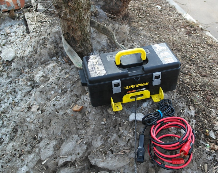 Лебедка переносная для квадроцикла Superwinch Winch2Go 4000 стальной трос