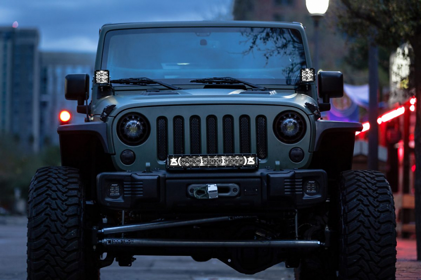 Светодиодные фары Rigid Radiance POD XL (4 светодиода) – Янтарная подсветка (пара)