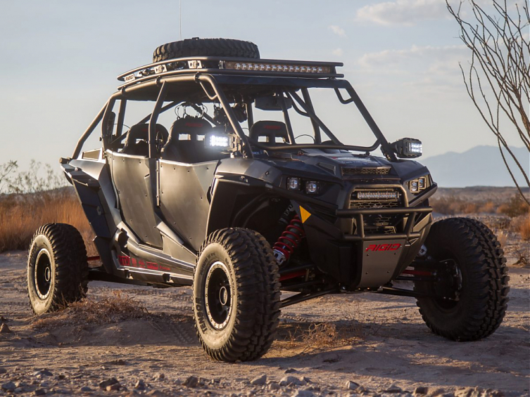 RIGID Reflect — зеркала заднего вида для UTV с встроенными LED фарами и указателями поворотов